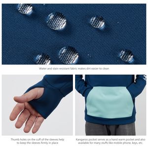 Sweat à capuche double couche personnalisé, grande taille, lourd, avec fermeture éclair, cagoule pour l'hiver, design ninja, par Manufacturers Basics - Product Image 5