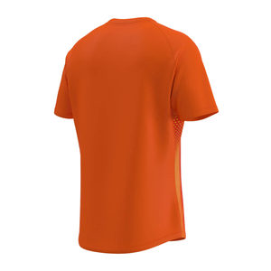 Camiseta de entrenamiento de punto con estampado para hombre - 100% poliéster y algodón jersey naranja - Product Image 2
