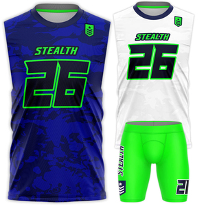 Men's Custom Design Sublimated Printed 7v7 Football Uniform Sets Breathable Quick Dry Plus Size Team Jerseys Shorts Adult 100% - Product Image 4