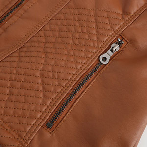 Nueva chaqueta de carreras de cuero de piel de oveja para mujer con estilo de alta calidad, armadura de punto transpirable para motocicleta directa desde Pakistán - Product Image 5