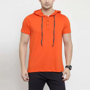 Camiseta con capucha de lana de algodón de invierno para hombre, venta al por mayor, ropa de gimnasio informal ligera, jersey de moda, Impresión de logotipo personalizado superior - Product Image 6
