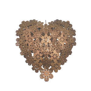 Ornements de Noël en forme de cœur de haute qualité pour la décoration de la maison, des mariages et des sapins de Noël - Product Image 2