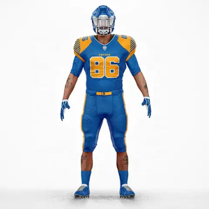 Maillot de football américain personnalisé OEM en gros – Tenue de sport respirante en Spandex/Coton, anti-bactérienne et à séchage rapide - Product Image 5