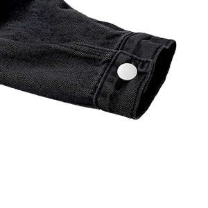 Vente en gros 2025 veste en jean pour hommes à bas prix respirant durable à bas prix logo personnalisé veste en jean pour hommes Service OEM - Product Image 5