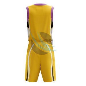 Nuevo diseño personalizado al por mayor conjunto de uniforme de baloncesto para hombres sublimación secado rápido Jersey y pantalones cortos Teamwear OEM uniforme de baloncesto - Product Image 4