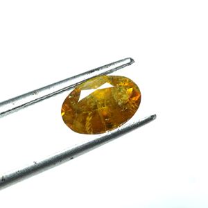 Piedra preciosa suelta de titanita facetada natural en piedra de corte esfeno de forma ovalada - Product Image 3