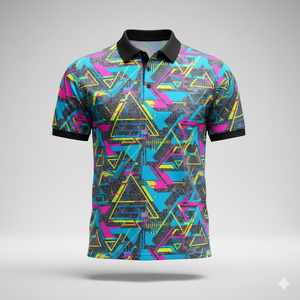Polo t-shirts en polyester imprimé par sublimation personnalisée col manches courtes impression complète grande taille 180g toutes saisons quantité minimale de commande bas - Product Image 4