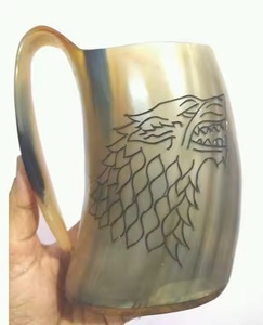 Mug en corne de buffle naturelle artisanale, écologique, moderne, poli, de qualité supérieure, cadeau d'affaires - Product Image 4