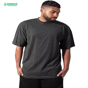 เสื้อยืดคอกลมโอเวอร์ไซส์ผ้าฝ้ายผสมระบายอากาศสำหรับผู้ชายฤดูร้อน - Product Image 3