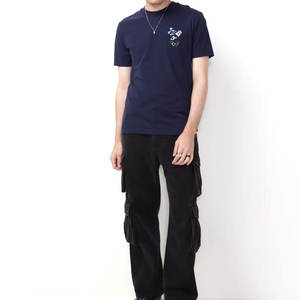 Camisetas de algodón para hombre al por mayor, bordadas con transpirables y de bajo precio, hechas en Pakistán, servicio OEM - Product Image 2