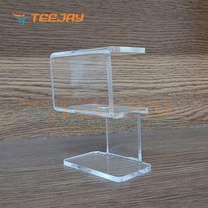 Soporte de exhibición de acrílico transparente y duradero para 1 pinza, para pinzas de pestañas y cejas - Product Image 2