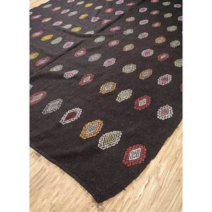 พรมขนสัตว์ถักมือสีเบจและสีน้ำตาลลายเรขาคณิตสำหรับห้องนั่งเล่นและรถยนต์ ขนาด 9x12 รุ่น Pae-4317 - Product Image 2