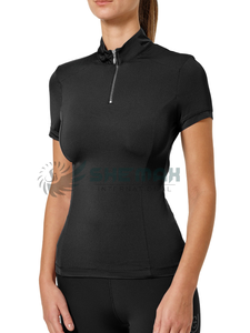 Camisa de mujer Ecuestre para montar a caballo, ropa de competición de diseño elegante, blusa transpirable de manga larga ajustada con estiramiento - Product Image 5