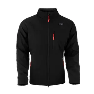 Comfortable And Safe 5V Battery Men's Soft Shell Heated Jacket With Washable Carbon Fiber Heating Elements