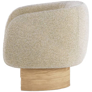 Fauteuil d'intérieur de style nordique avec rembourrage doux et structure en bois de teck pour la maison, l'appartement, le salon, meubles en gros - Product Image 3