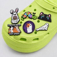 Низкий минимальный заказ: ПВХ-шармы для обуви Croclet с индивидуальным логотипом, браслеты Bogg, значки, украшения, аксессуары