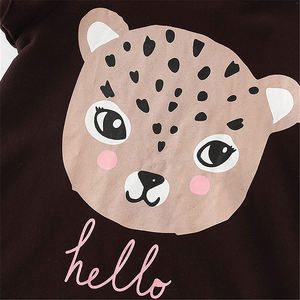 Ensemble de survêtement 2 pièces pour filles, t-shirt court et Short, ensemble en coton solide pour filles - Product Image 2