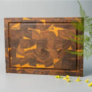WHOLESALE PRICE FROM SMARTWOOD FACTORY WOODEN RECTANGLE SHAPE ACACIA CUTTING BOARD OEM STYLE