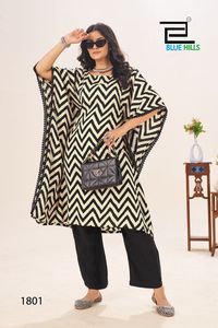 Ropa informal y de oficina para mujer, nuevo vestido occidental de estilo caftán, Tela con estampado Digital de rayón puro para un aspecto elegante de verano - Product Image 6