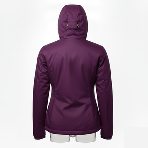 Veste coupe-vent Softshell pour femmes en nylon polyester résistant à l'eau avec Offre Spéciale à fermeture éclair sur le devant avec logo - Product Image 2