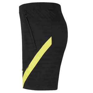 Shorts de football personnalisés noirs avec bande latérale jaune, respirants, à séchage rapide, pour l'entraînement athlétique, uniforme d'équipe de football - Product Image 6