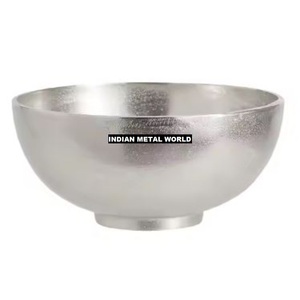Bol à chocolat en métal argenté de qualité de luxe Vaisselle écologique pour les mariages Bol de service Bonbons sucrés et plateaux - Product Image 3