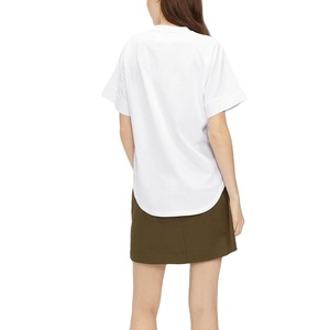 Wholesale 100% Cotton T-shirt Summer Collection Heavyweight Casual Solid Pattern Regular Fit Tee Shirts OEM Service 2026 - Product Image 1