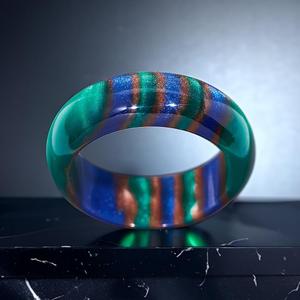 แหวนสวมนิ้วเรซิ่นสีม่วงทำด้วยมือเครื่องประดับอะคริลิคแบบปรับได้มันวาวขนาดใหญ่มีสไตล์และโดดเด่น - Product Image 6