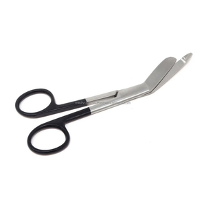 Tijeras para Vendajes Lister Alemanas de Alta Calidad, 5.5 Pulgadas, Acero Inoxidable, Mango Negro, Tijeras Quirúrgicas Manuales Duraderas para Enfermeras, OEM ODM - Product Image 1