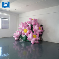 Décorations gonflables de fleurs de lotus pour les mariages Cérémonie d'inaugurations Fleurs gonflables Décoration de centre commercial Modèle gonflé