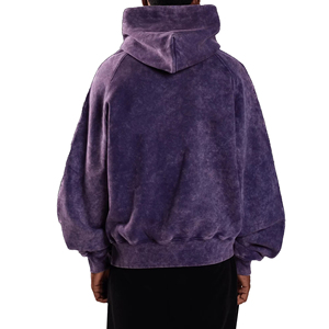 Sweat-shirts pour hommes en coton 100% molleton de qualité supérieure, coupe régulière, poids lourd, style décontracté, effet délavé, broderie, vente en gros - Product Image 2