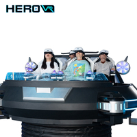 HEROVR 5 places 9D VR simulateur intérieur multijoueur mouvement frisson tour réalité virtuelle volant vaisseau spatial Arcade Station