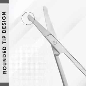 Tijeras para Nariz Premium de Acero Inoxidable, Multiusos, para Cuidado Personal, con Punta Roma - Product Image 2