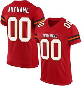 Ensemble d'uniformes de football américain sublimé personnalisé coupe confortable pour l'entraînement en équipe et la compétition maillot de football américain - Product Image 4