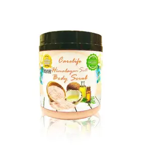 factory wholesale homemade himalayan salt body scrub for glowing skin scrub for spa and massage salt body scrub with coconut oil