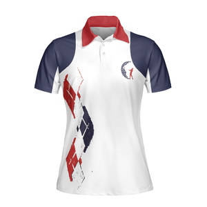 Camiseta de Golf de Manga Corta para Mujer, de Alto Rendimiento, Secado Rápido, Transpirable, 100% Poliéster, con Cuello Camisero - Product Image 1