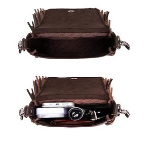 Sac à main de luxe pour filles en cuir de vache occidental de qualité supérieure, avec un design floral solitaire, prêt à l'emploi, style vintage avec pompon - Product Image 2