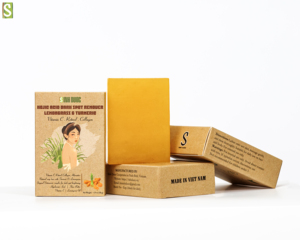 Jabón de hierbas de hierba de limón cúrcuma respetuoso con el medio ambiente - Product Image 3