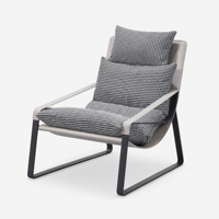 Chaise Selle de Luxe Léger Style Italien Moderne Minimaliste Nordique avec Accoudoirs en Métal pour Salon, Chambre, Bureau, Balcon