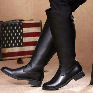 Nouvelles bottes d'équitation en cuir de qualité supérieure Fourniture directe en usine Bottes en cuir d'équitation fabriquées par les meilleurs fabricants - Product Image 5