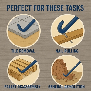 Chất lượng cao E-2066 phá hoại thanh sắt gỗ carpentetry công cụ làm việc OEM tùy chỉnh đóng hộp dụng cụ cầm tay bởi nhà sản xuất công ty - Product Image 3