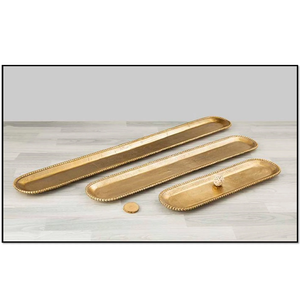 Bandeja decorativa moderna ecológica, bandeja de servicio Rectangular para el hogar, Hotel, cocina, servicio de comida - Product Image 2