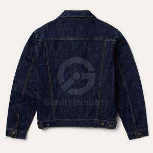 Veste en jean décontractée pour homme, couleur unie, hiver 2025, 100% coton, écologique, respirante, streetwear, nouvelle mode, confortable - Product Image 2