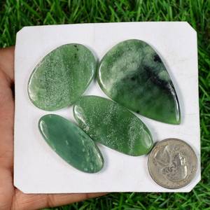 Precio más bajo 100% más vendido nefrita Jade mezcla forma cabujón piedras preciosas para hacer joyería precio al por mayor por quilate a granel OEM - Product Image 2