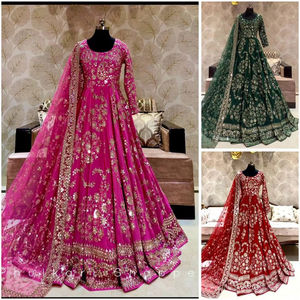 Nueva colección de Bollywood Heavy Chinon vestido de seda-Pent Dupatta Set completamente cosido - Product Image 1