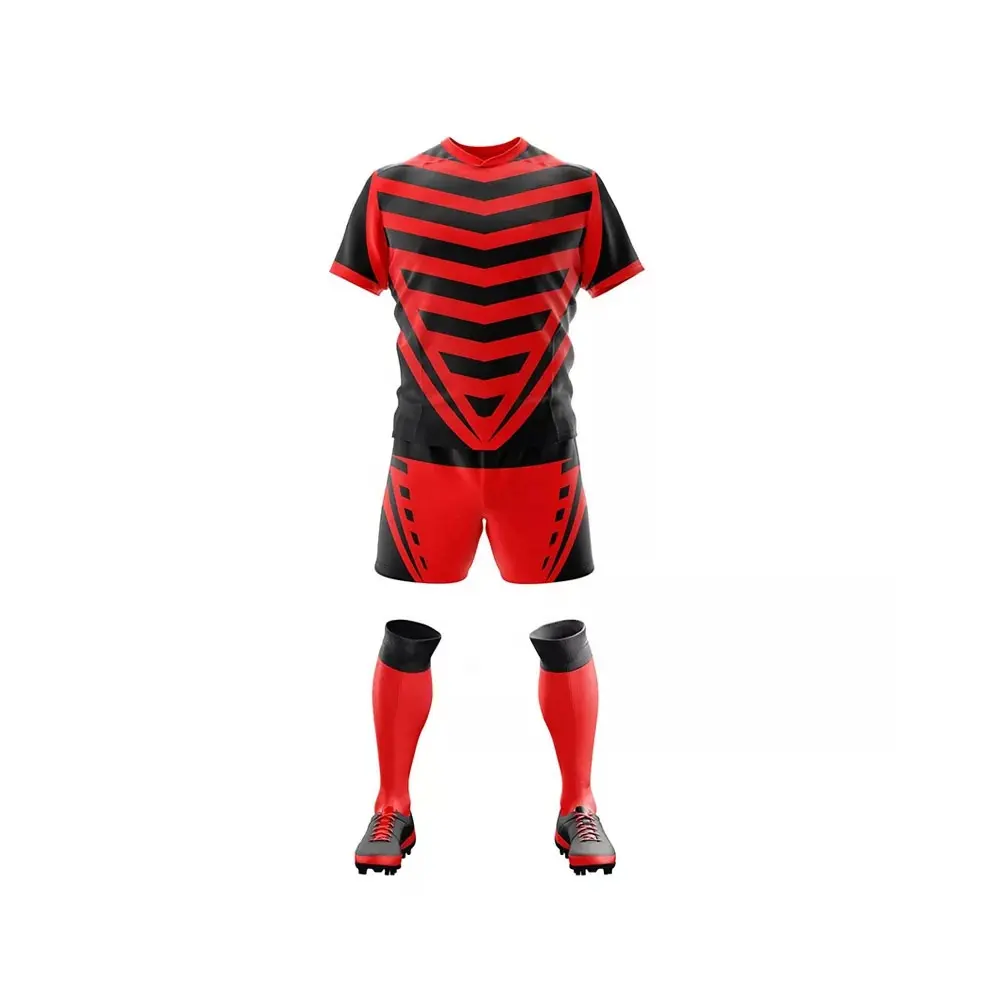 Top Quality Adult Youth Usage Rugby Uniforms Custom Logo Printing Majestic Fabric Rugby Uniforms Popular Style Rugby Uniforms