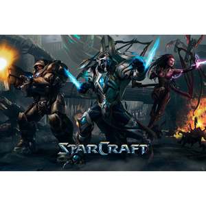Diseño de póster de Starcraft II Legacy of the Void, arte visual llamativo - Product Image 1
