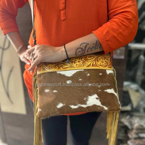 Nouveau sac à main usiné à franges cheveux sur peau de vache sculpture sac à bandoulière pour femmes concepteur en cuir véritable luxe multi-usages sacs à main - Product Image 2