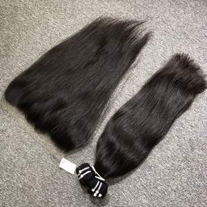 ผมบริสุทธิ์จาก100% สำหรับต่อผมผมตรงสีอ่อนธรรมชาติ - Product Image 4