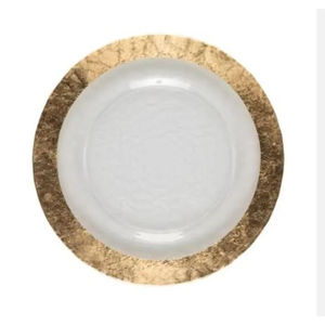 Assiette de présentation en or de forme personnalisée, centre de table, assiettes de présentation parfaites, décor de table - Product Image 1